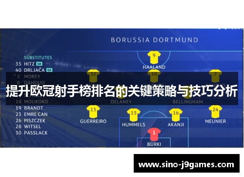 提升欧冠射手榜排名的关键策略与技巧分析
